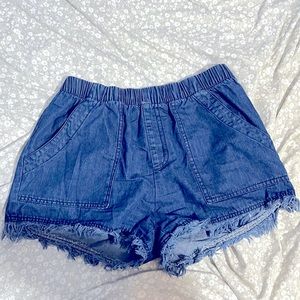 Bright blue Jean shorts